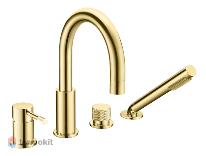 Смеситель на борт ванны Boheme UNO Gold 460-G