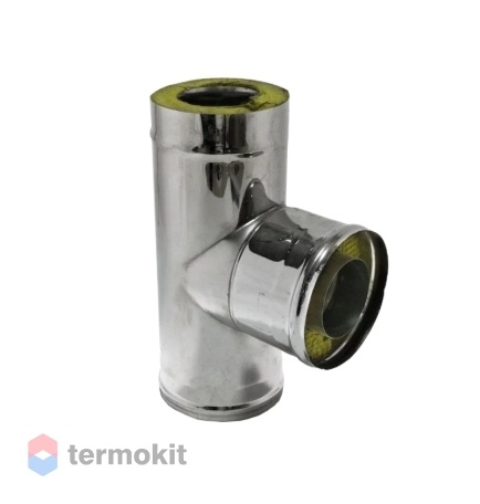 Ferrum Сэндвич-тройник 90° (430/0,8мм + нерж.) Ф150х210