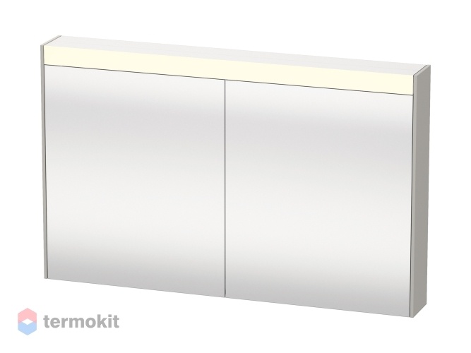 Зеркальный шкаф Duravit Brioso 102 с подсветкой бетонно-серый BR710300707