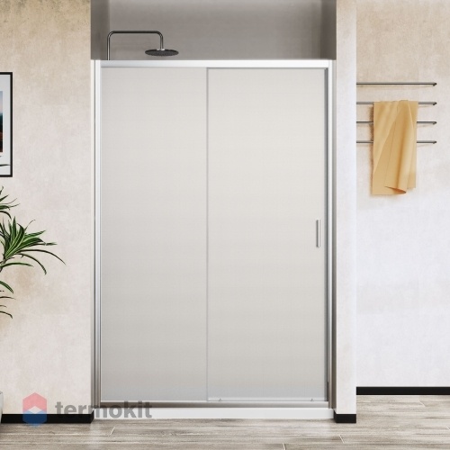 Душевая дверь Vincea City 1100x1950 (текстурное стекло) хром VDS-5CT110MT