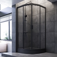 Душевой уголок AM.PM Gem 2000x900x900 черный матовый W90G-401-090BT