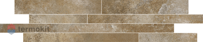 Керамическая плитка Laparet Ferry мозаика коричневый 14,4х69