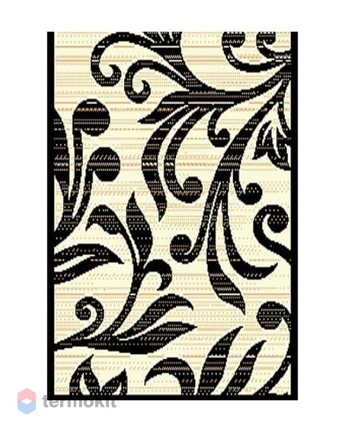Ковёр Merinos Laguna 80x150 прямоугольный кремовый/чёрный d160