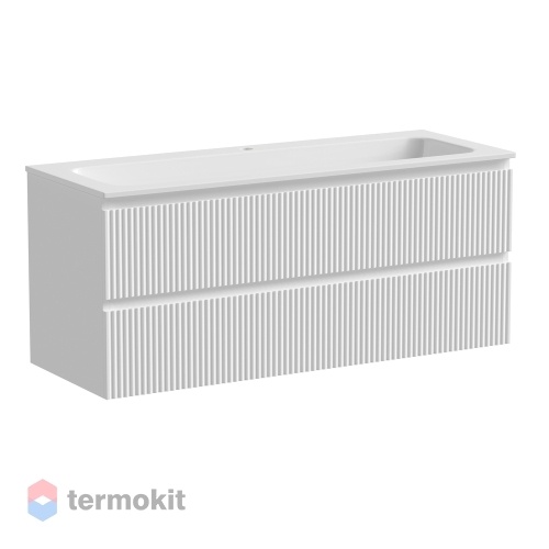 Тумба с раковиной SANCOS SNOB R 121 подвесная bianco SNR120W+CN7016