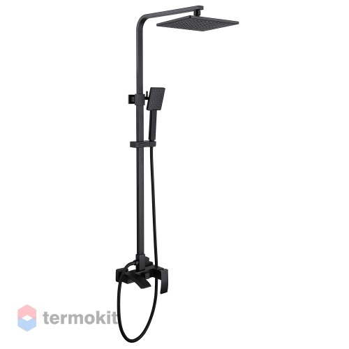 Душевая система ABBER Wasserfall черный матовый AF8616B