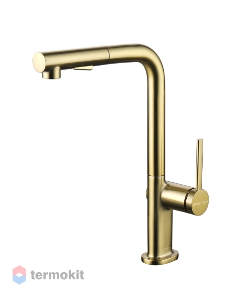 Смеситель для кухни Paulmark Neo брашированное золото Ne214419-BG