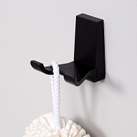 Крючок двойной WasserKRAFT Abens черный матовый K-3223D