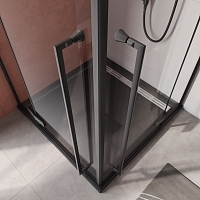 Душевой уголок Cezares Liner 1950x900x900 черный матовый LINER-A-2-90-C-NERO