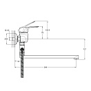 Смеситель для ванны и душа Solone LUN6-A031