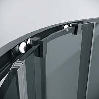 Душевой уголок Grossman Cosmo 1950x800x800 (тонированное стекло) черный матовый 301.K33.02.8080.21.10