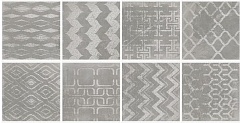 Керамогранит Atrivm Cuadrado Glam Grey (8mix) 23,5x23,5