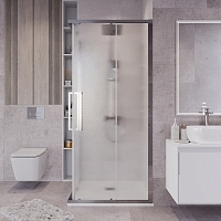 Душевой уголок Grossman Cosmo 1950x800x800 (стекло шиншилла) хром 300.K33.02.8080.10.02