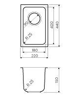 Мойка для кухни Omoikiri Tadzava 22-U-IN 4993734