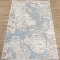 Ковёр Kitroom Lite 80x150 прямоугольный бежевый/голубой B332G
