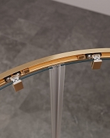 Душевой уголок Cezares Molveno 1950x1100x900 брашированное золото MOLVENO-RH-2-110/90-C-BORO-IV