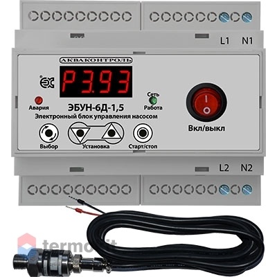 Aquacontrol Электронный блок управления насосом ЭБУН-6Д-1,5-6