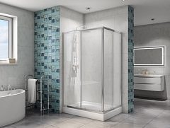 Душевой уголок BelBagno DUE 1900x1200x800 хром DUE-AH-2-120/80-C-Cr