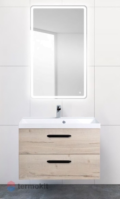 База под раковину Belbagno AURORA подвесная 80 AURORA-800-2C-SO-RGB Rovere Galifax Bianco