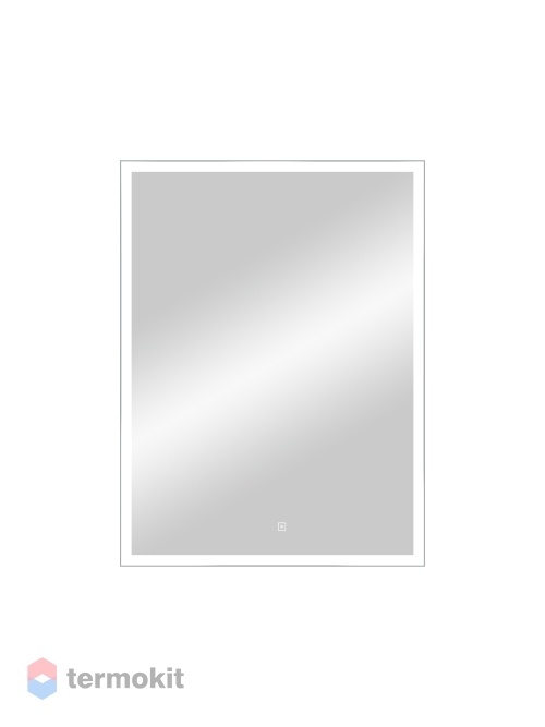 Зеркало Континент Frame Silver 60 с подсветкой серый матовый ЗЛП891