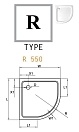 Душевой поддон Cezares TRAY 900х900х150 TRAY-A-R-90-550-15-W-W0