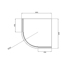 Душевой уголок BERGES SOLO 1900x1000x1000 хром сильвер 061120