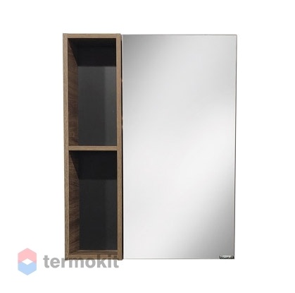 Зеркальный шкаф Comforty Штутгарт-60 подвесной дуб тёмно-коричневый 00004151036