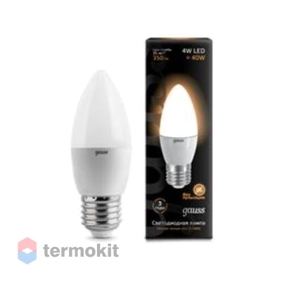 Лампа Gauss LED свеча 4W E27 2700K FR