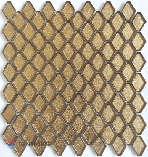 Мозаика Caramelle Mosaic Alchimia Diamanti d'oro (24x42) 28,2x31