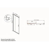 Душевой уголок Vincea Garda 1900x1200x1200 вороненая сталь VSS-1G1212CLGM