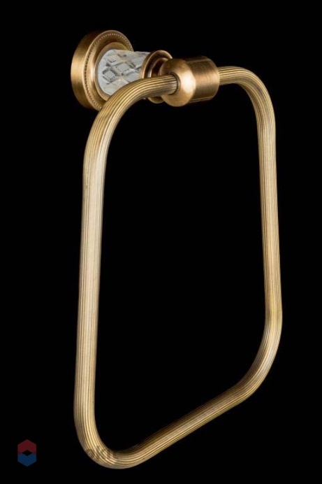 Кольцо для полотенец Boheme Murano Cristal, бронза 10905-CRST-BR