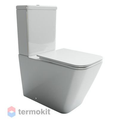 Чаша унитаза напольного Ceramicanova CUBIC с сиденьем микролифт CN1803-B