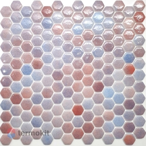 Стеклянная мозаика Natural Steppa STP-RD002-HEX (2,5 Hexagon) 30х30