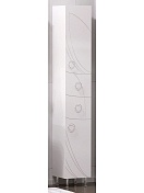 Шкаф-колонна Corozo Ультра Флора 30 напольный белый глянец SD-00000341