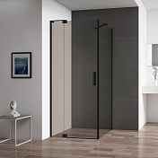 Душевой уголок Cezares SLIDER 1950x900x800 (тонированное стекло) черный матовый SLIDER-AH-1-80-90/100-BR-NERO