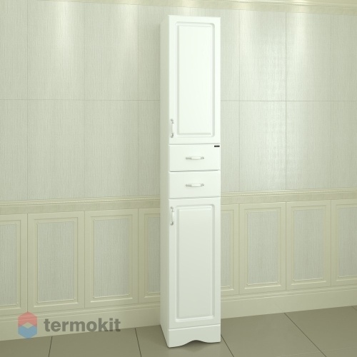 Шкаф-колонна СанТа Верона 30 напольный белый глянец 710006