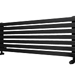Стальные трубчатые радиаторы КЗТО QUADRUM 60 H 750 с нижним подключением цвет черный матовый муар