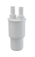 McAlpine Адаптер для подкл. слива с 2-мя отводами (14мм 1/2&quot; НР) DN40/50