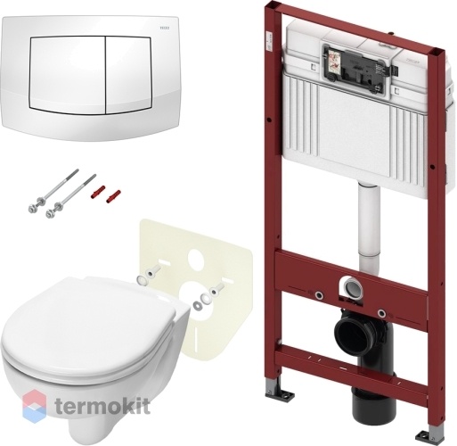 Унитаз подвесной с инсталляцией,сиденьем и клавишей TECE TECbase K440200.WC1