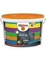 Эмаль акриловая Alpina Аква Эмаль шелковисто-матовая База 1, 10 л