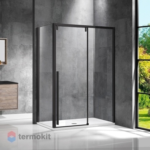Душевой уголок Vincea Lugano 1950x1400x900 черный VSR-1L9014CLB-1