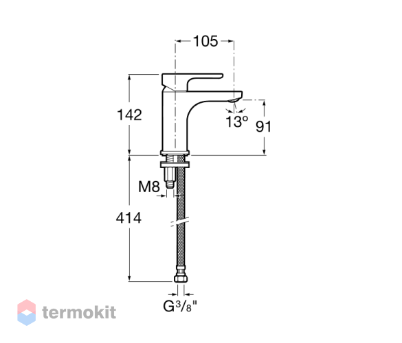 Смеситель для раковины Roca L20 5A3E09C0M