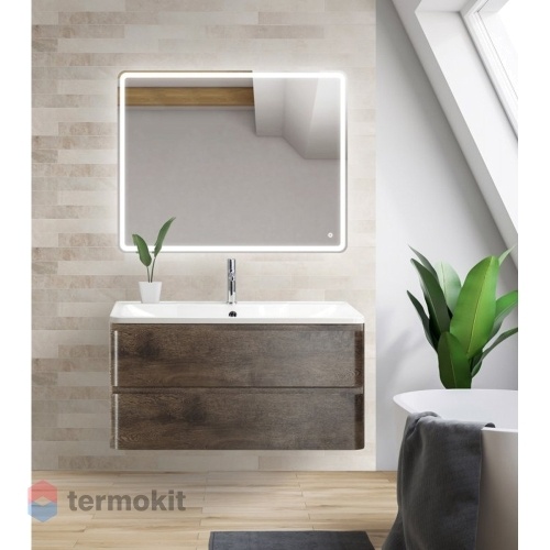 Тумба под раковину BELBAGNO Albano 60 подвесная Rovere Nature Grigio ALBANO-CER-600-2C-SO-RNG