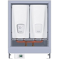 Проточный водонагреватель Clage DSX TOUCH TWIN (2х 18/21/24/27 кВт / 380В) в комплекте с пультом