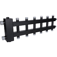 ROMMER Коллектор (дублер компакт) с гидроразделителем на 3+3+1 контура  до 60 кВт