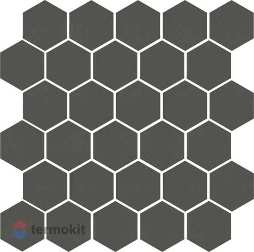 Керамическая плитка Kerama Marazzi Агуста 63004 серый темный натуральный (полотно из 30 частей) 29,7х29,8