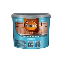 Pinotex Lacker Sauna, Лак для стен бани и сауны,на водной основе,полуматовый,2,7л