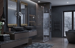 Душевой уголок Ambassador Diamond 2000x1000x1000 хром правый 12011106R