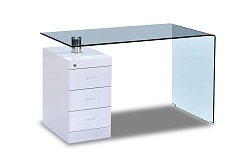 Письменный стол F-306-650 650х1250х750 прозрачный