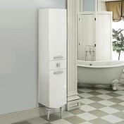Шкаф-колонна COMFORTY Монако-40 напольный правая белый глянец 00003129168