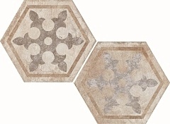 Керамогранит Fioranese Heritage Exagona Deco Texture 1 декор 34.5x40